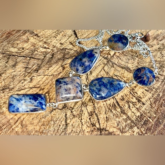 Navy Sodalite Necklace - Picture 8 of 12
